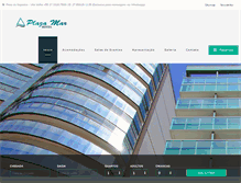 Tablet Screenshot of hotelplazamar.com.br